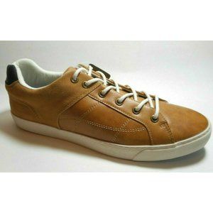 NEW LONDON FOG Men's Size 9 Cognac Brown Two Tone Casual Sneaker Shoes